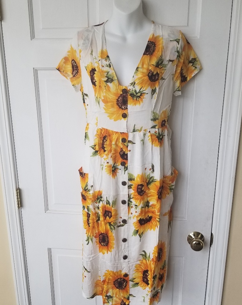 Julia Sunflower Beach SunDress - Picture 4 of 4